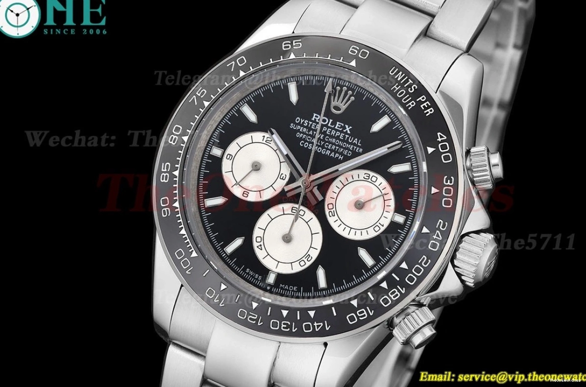 A3836 40mm White Black Daytona GDF SS SS 0225